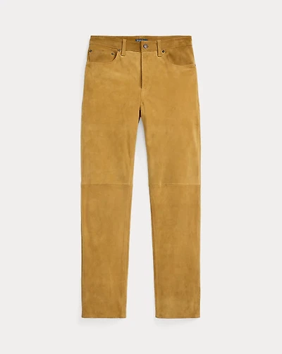 Suede Relaxed Straight Pant