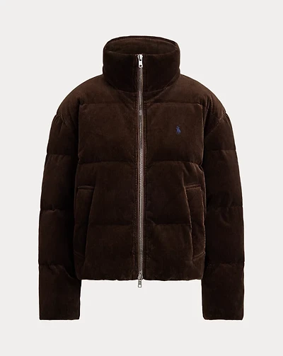Quilted Corduroy Down Jacket