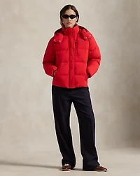 Quilted Hooded Down Jacket