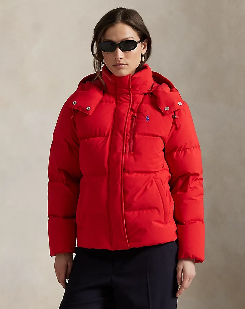 Quilted Hooded Down Jacket