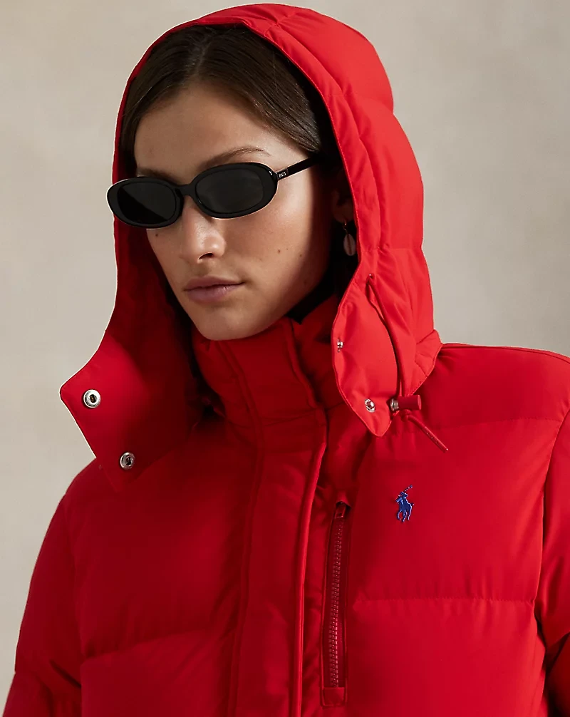 Quilted Hooded Down Jacket