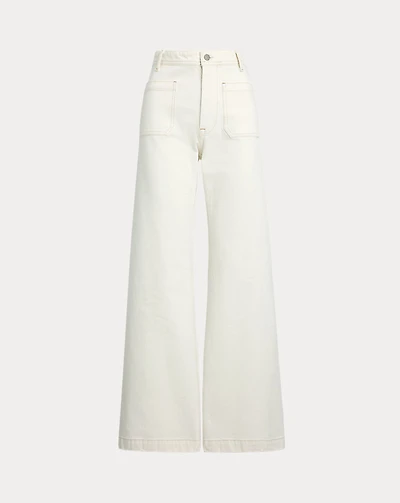 Denim Wide-Leg Sailor Pant