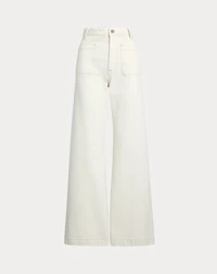 Denim Wide-Leg Sailor Pant