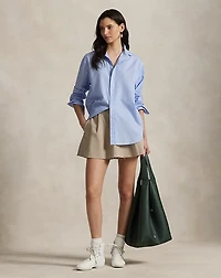 Cotton Chino Miniskirt