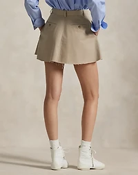 Cotton Chino Miniskirt