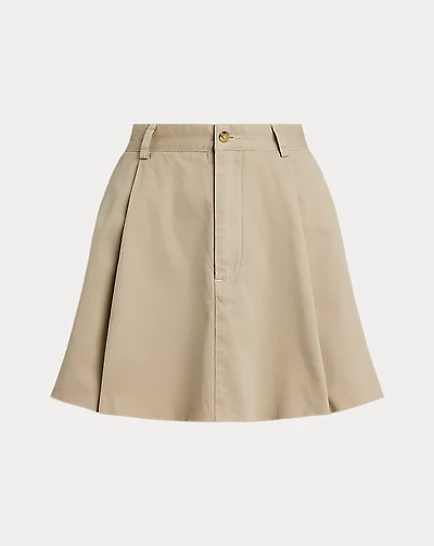 Cotton Chino Miniskirt