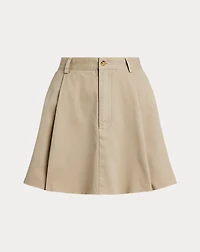Cotton Chino Miniskirt