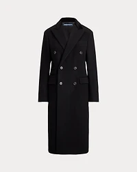 Double-Breasted Wool Melton Coat