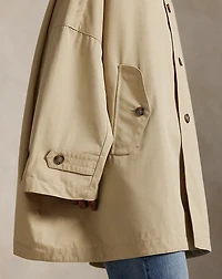 Oversize Cotton Twill Car Coat