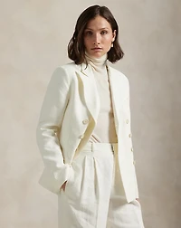 Double-Breasted Hemp Blazer