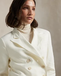Double-Breasted Hemp Blazer