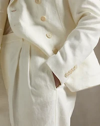 Double-Breasted Hemp Blazer