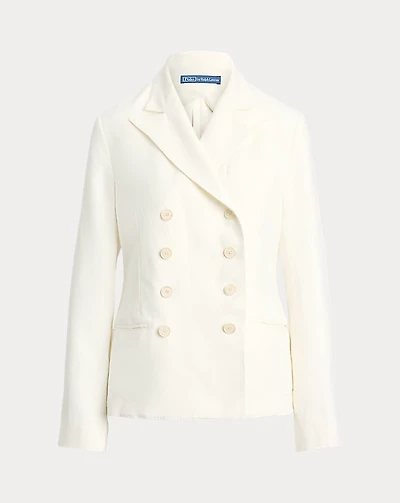 Double-Breasted Hemp Blazer