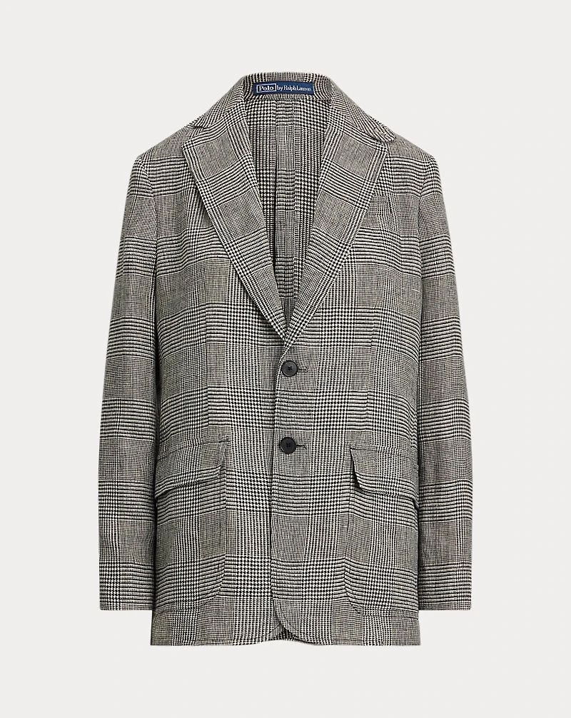 Glen Check Linen Tweed Blazer