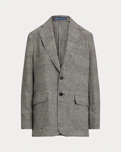 Glen Check Linen Tweed Blazer