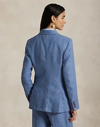 Linen-Cotton Twill Blazer