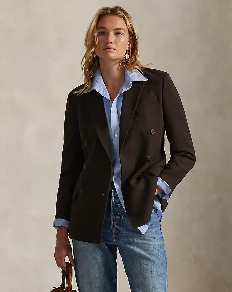 Double-Breasted Wool Blazer