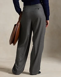 Flannel Wide-Leg Pant