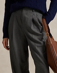 Flannel Wide-Leg Pant