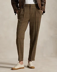 Wool Pleated Tapered Pant