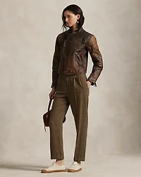 Wool Pleated Tapered Pant