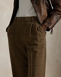 Wool Pleated Tapered Pant
