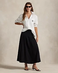 Oversize Fit Logo Cotton Shirt