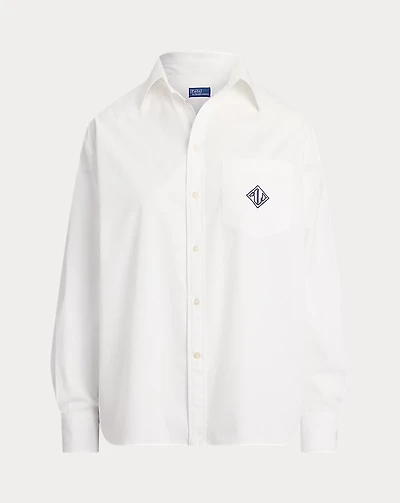 Oversize Fit Logo Cotton Shirt