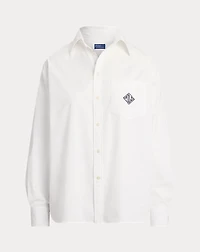 Oversize Fit Logo Cotton Shirt