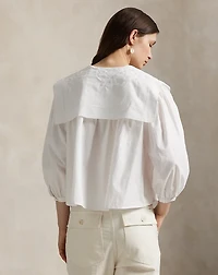 Bib Cotton Poplin Shirt