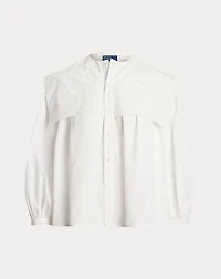 Bib Cotton Poplin Shirt