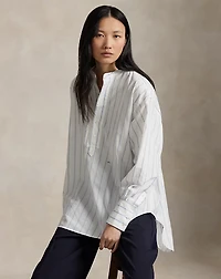 Striped Cotton Dobby Top