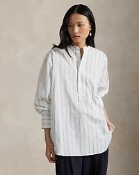 Striped Cotton Dobby Top