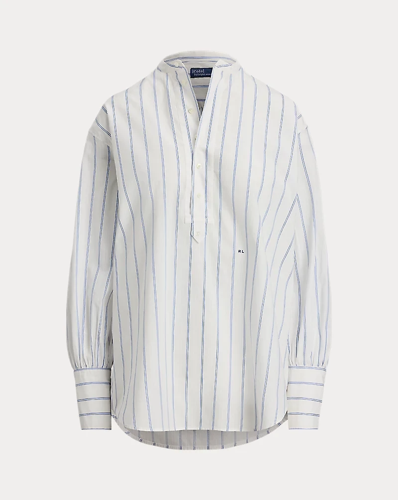 Striped Cotton Dobby Top