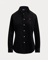 Stretch Slim Fit Cotton Corduroy Shirt