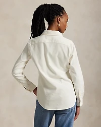 Stretch Slim Fit Cotton Corduroy Shirt