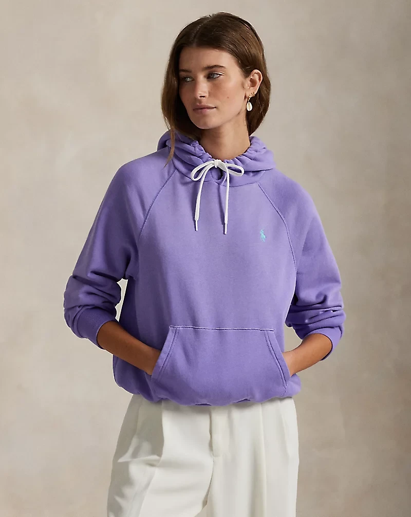 Shrunken Fit Lightweight Fleece Hoodie