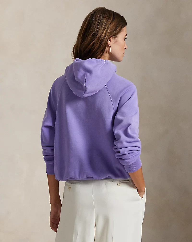 Shrunken Fit Lightweight Fleece Hoodie