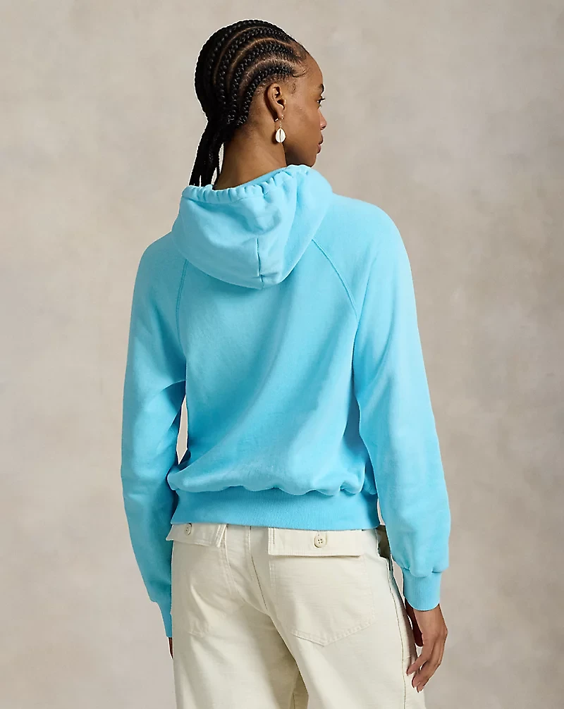 Shrunken Fit Lightweight Fleece Hoodie