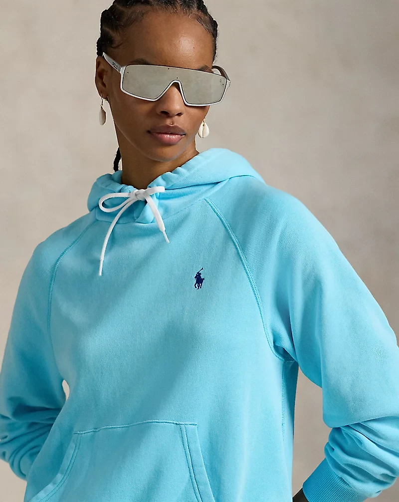 Shrunken Fit Lightweight Fleece Hoodie