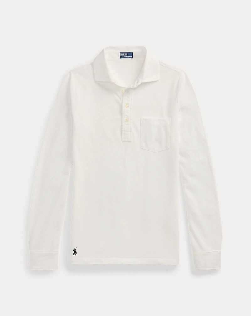Slim Fit Pocket Mesh Polo Shirt