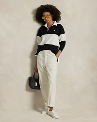 Color-Blocked Cotton Jersey Rugby Shirt