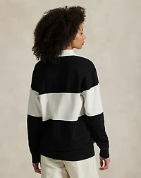 Color-Blocked Cotton Jersey Rugby Shirt