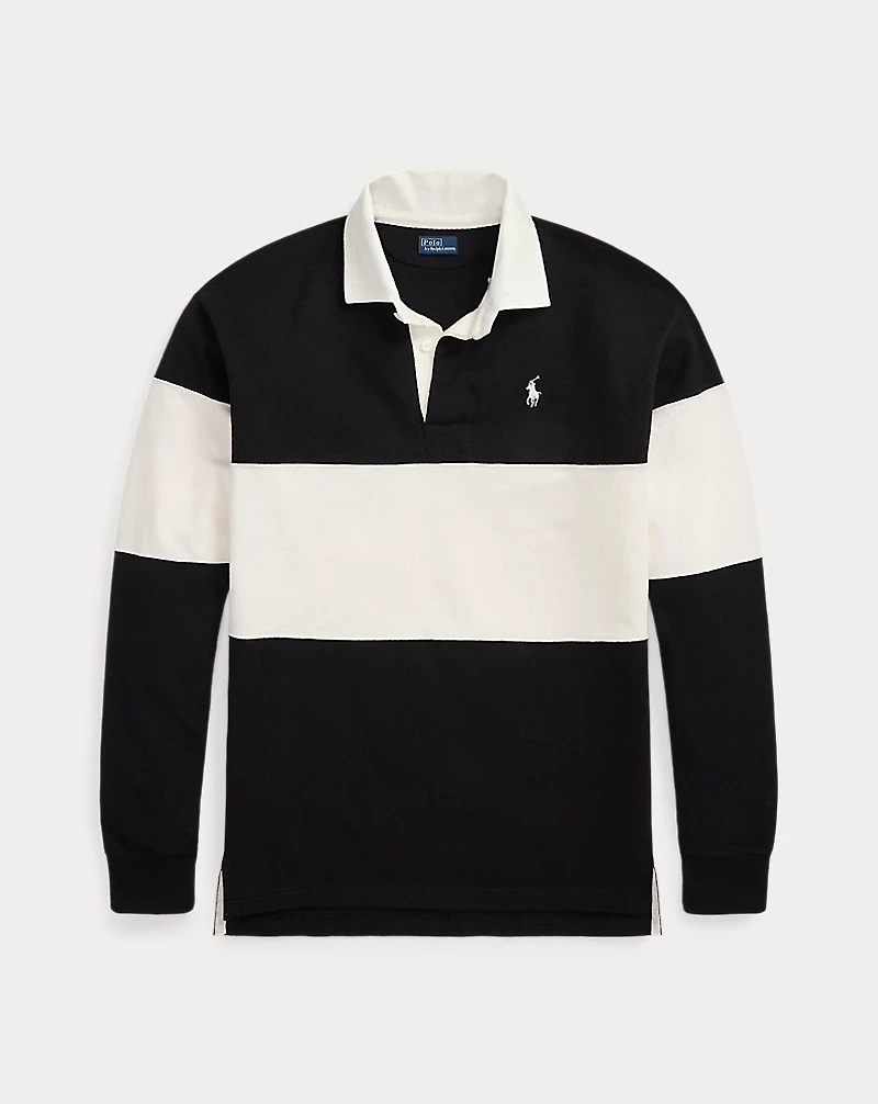 Color-Blocked Cotton Jersey Rugby Shirt