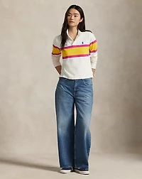Color-Blocked Cotton Jersey Rugby Shirt