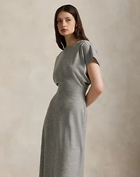 Wool-Blend Dolman Dress