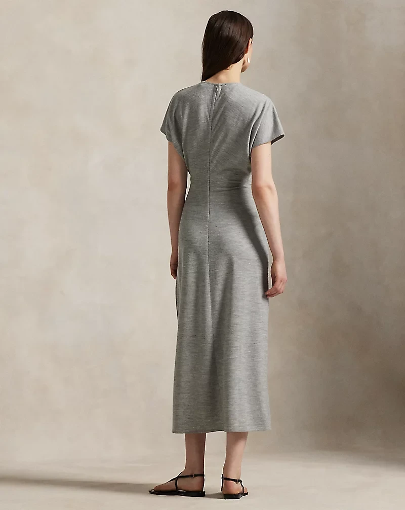 Wool-Blend Dolman Dress