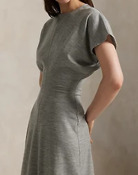 Wool-Blend Dolman Dress