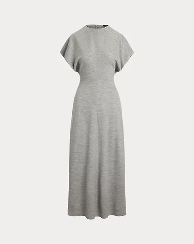 Wool-Blend Dolman Dress
