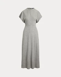 Wool-Blend Dolman Dress